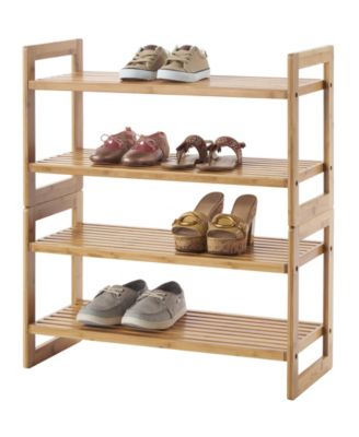 Bamboo Shoe Rack, Pack of 2