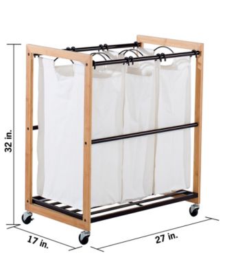 3 Bag Laundry Cart