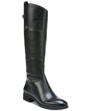 image of Sam Edelman Penny 2 Wide Calf Riding Leather Boots Women-s Shoes