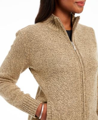 Karen Scott Zip-Front Cardigan, Created For Macy's - Macy's