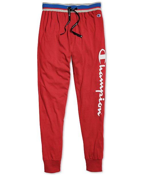 Champion Men's Cotton Jogger Pajama Pants & Reviews - Pajamas, Lounge ...
