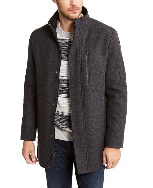 Calvin Klein Men S Long Open Bottom Overcoat Created For Macy S