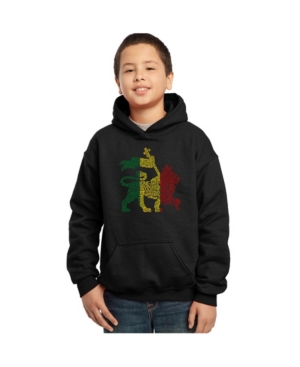 La Pop Art Boy's Word Art Hoodie One Love