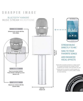 Sharper Image Musical Microphone Bluetooth Broadcaster Macy s