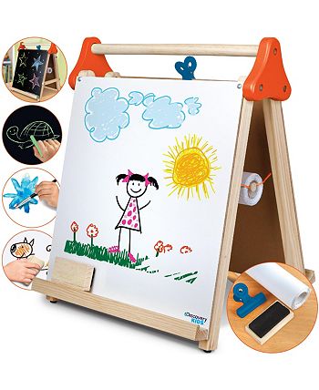 Discovery Kids Neon Glow Drawing Easel- STEM - Macy's