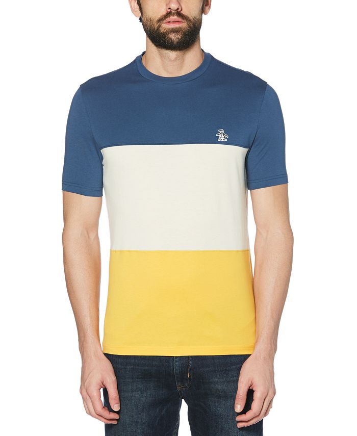 SPORT-TEK Men's Athletic Fit Colorblock T-Shirt - Moisture Wicking Performance Tee With Raglan Sleeves - View #6