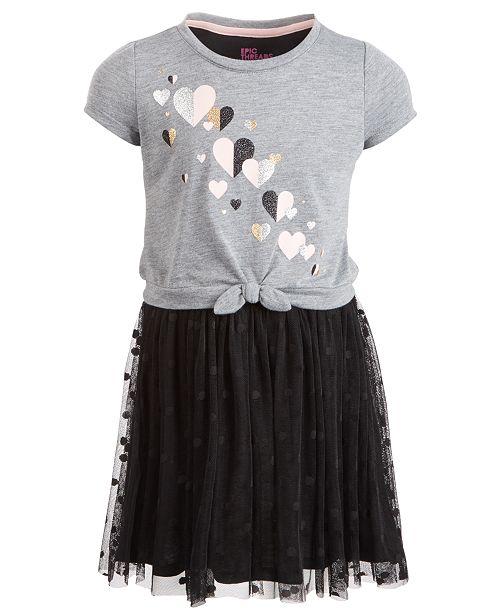 Epic Threads Toddler Girls Heart Tie Front Dress Created For Macy S