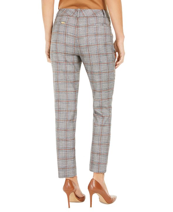 Calvin Klein Plaid Cropped Pants & Reviews - Pants & Leggings - Women - Macy's