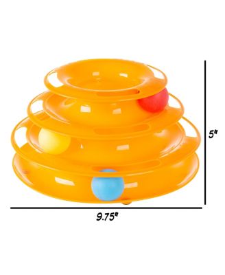 PetMaker Interactive Cat Toy Ball Roller Tower