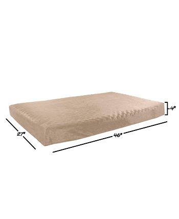 PetMaker - Orthopedic Pet Bed - Egg Crate and Memory Foam with Washable Cover 46x27x4 by PETMAKER - Tan