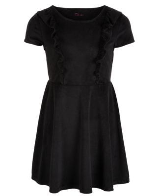 macys girls black dress