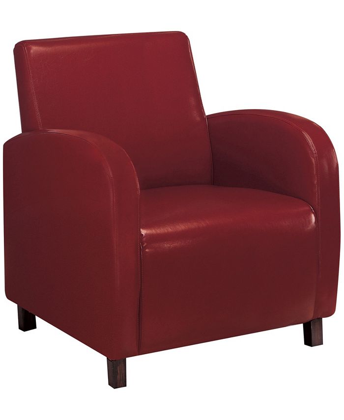 Monarch Specialties Leather Look Accent Chair - Macy's