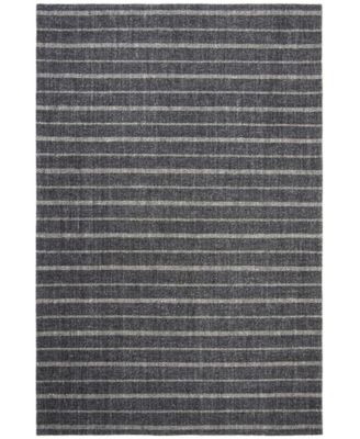 Lauren Ralph Lauren Miles Stripe LRL6400A Charcoal 9' X 12' Area Rug