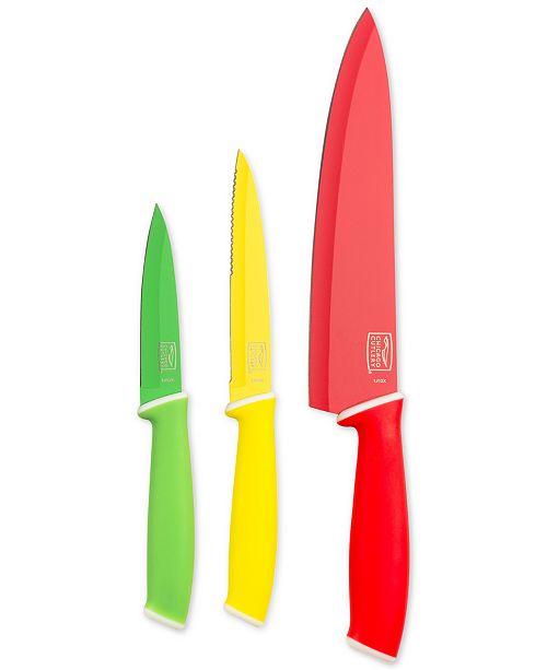 Chicago Cutlery Vivid Colors 3 Pc Cutlery Set Reviews Home