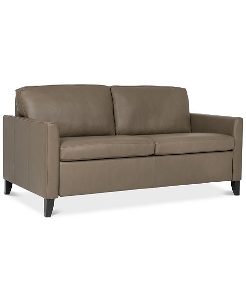 Furniture Priley 70 Leather Queen Sleeper Sofa Reviews