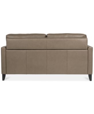 Priley 70" Leather Queen Sleeper Sofa