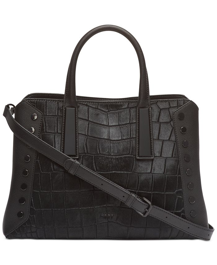 DKNY Ewen Leather Satchel, Created for Macy's - Macy's