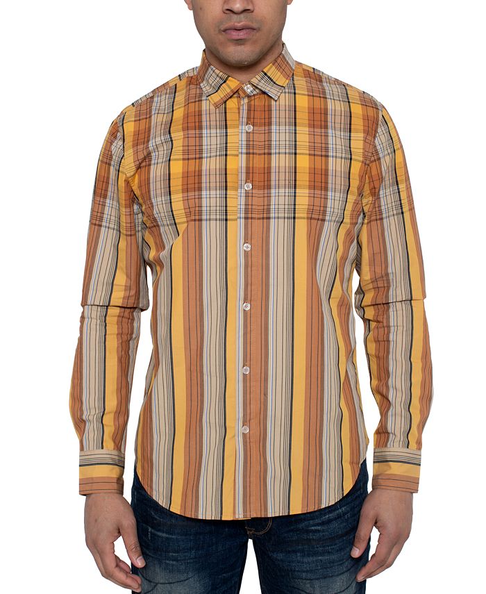 Sean John Men's Oversize Repeat Plaid Shirt & Reviews - Casual Button-Down Shirts - Men - Macy's