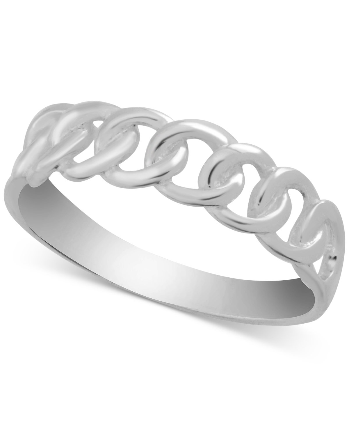 Linked Ring in Silver-Plate - Silver