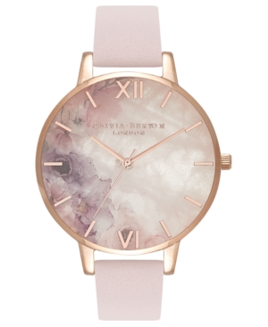 image of Olivia Burton Women-s Blossom Leather Strap Watch 38mm