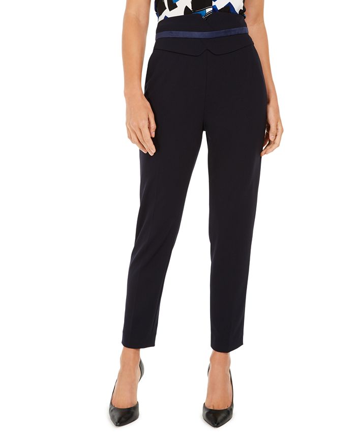Calvin Klein High-Waisted Tuxedo Pants & Reviews - Pants & Capris - Women -  Macy's