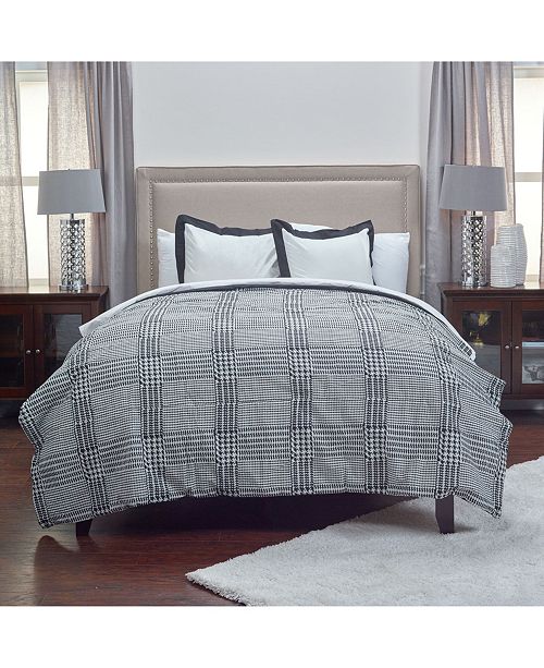 Riztex Usa Houndstooth King 3 Piece Comforter Set Reviews Bed