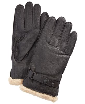 Barbour gloves mens leather on sale