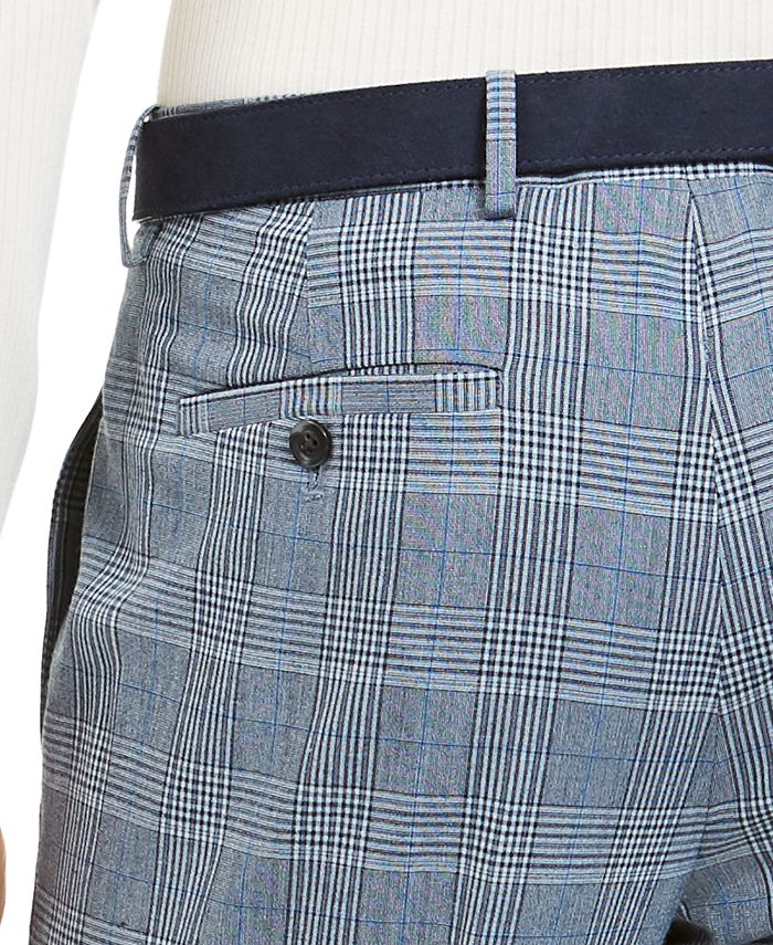 INC International Concepts INC Men's Slim-Fit Glen Plaid Pants, Created ...