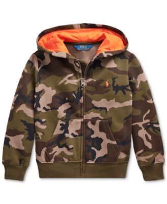 Polo Ralph Lauren - Toddler Boys Camo Fleece Hooded Sweatshirt