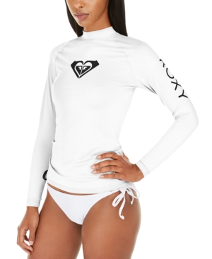 image of Roxy Juniors- Whole-Hearted Long-Sleeve Rash Guard Women-s Swimsuit
