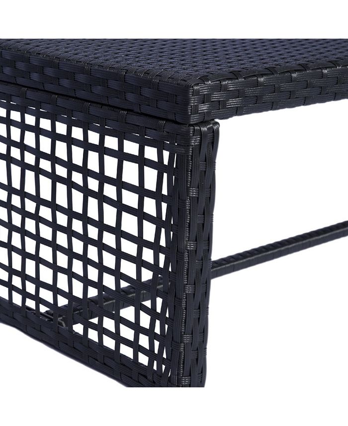 Westin Furniture 4Piece Woven Rattan Wicker Sofa Set with Cushion Macy's