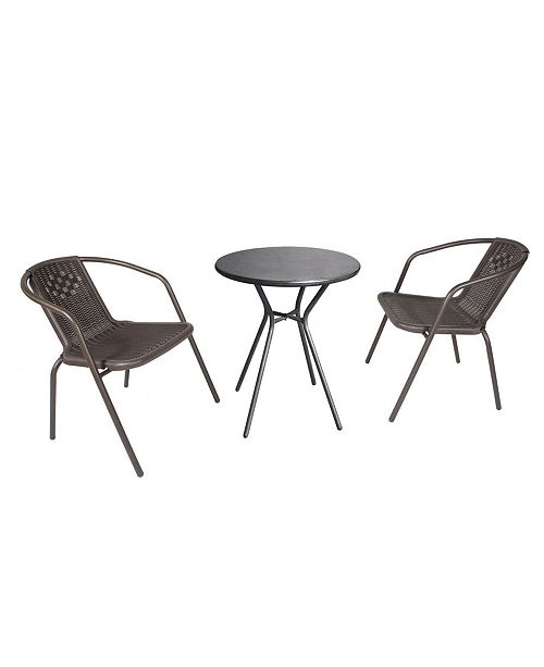 Westin Furniture 3 Piece Outdoor Bistro Set Reviews Furniture Macy S