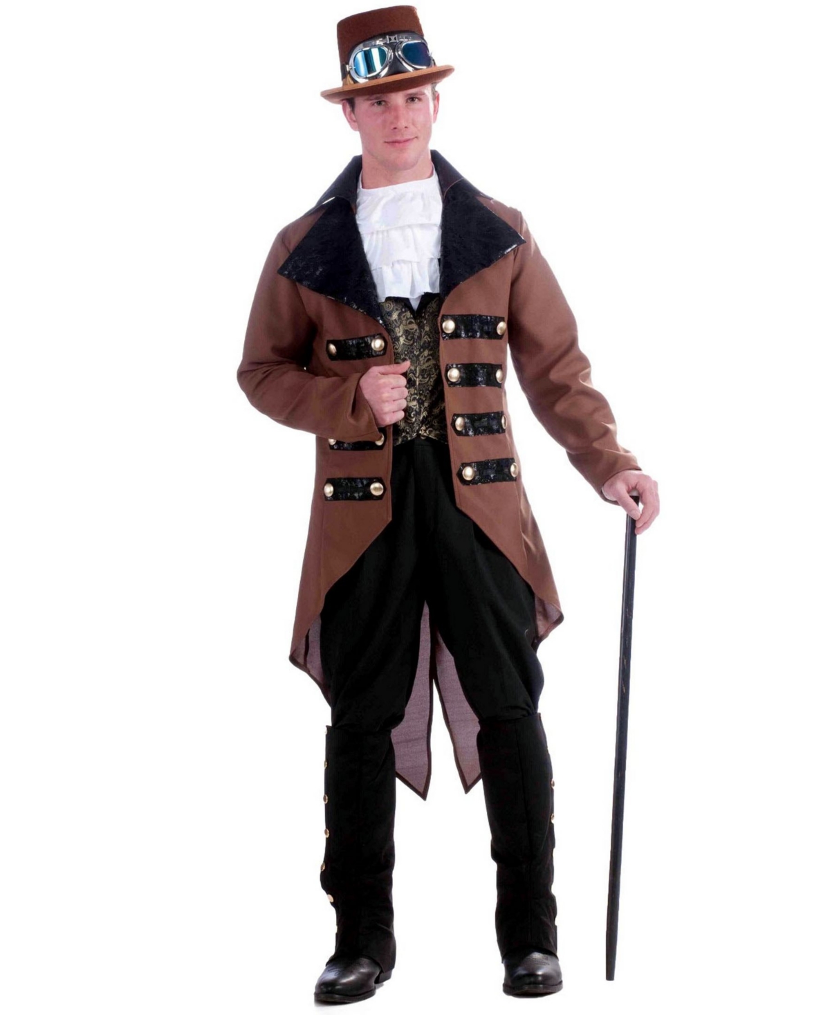 Men's Steampunk Jack Adult Costume - Brown