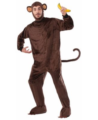 BuySeasons Plush Monkey Adult Costume - Macy's