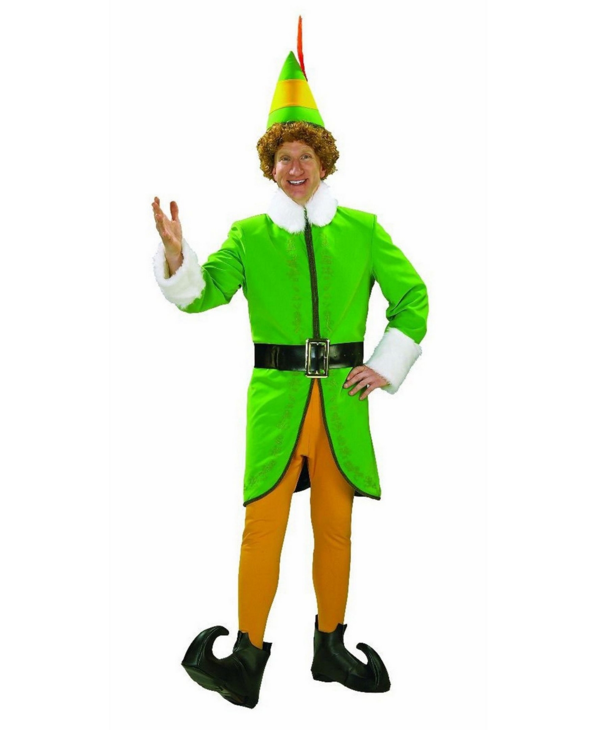 Men's Buddy The Elf Deluxe Adult Costume - Green