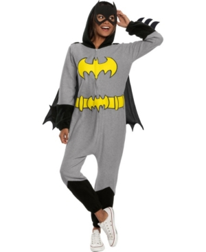 Buyseasons Women's Dc Super Heroes Batgirl Adult Onesie Adult Costume In Gray