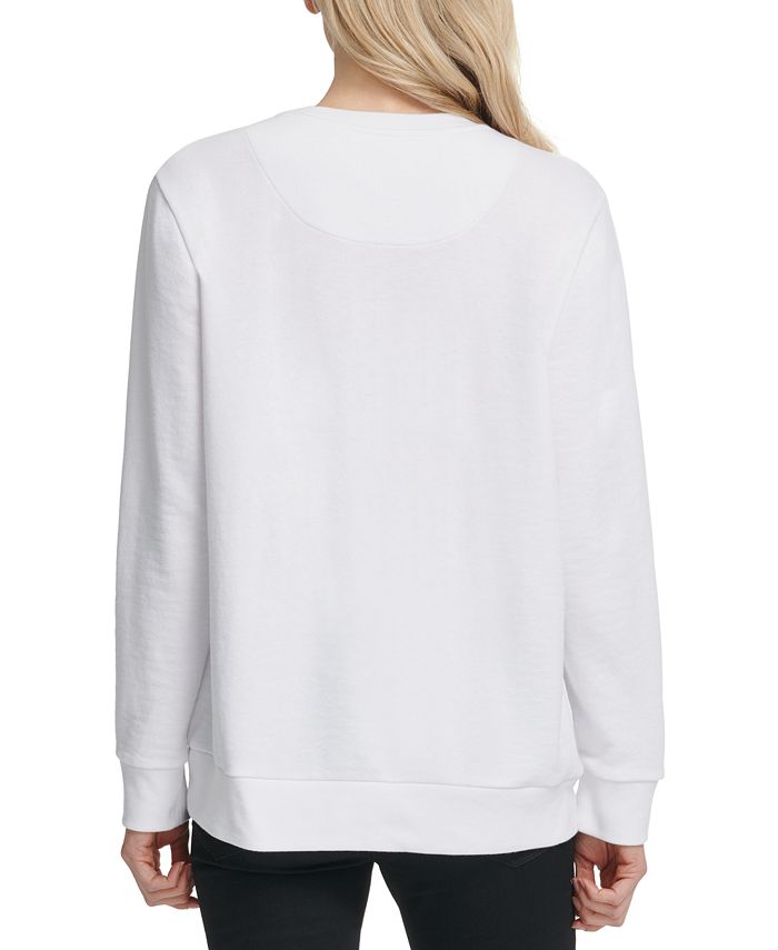 DKNY Graphic Embellished Sweatshirt - Macy's