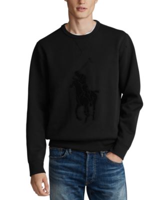 all black polo sweater