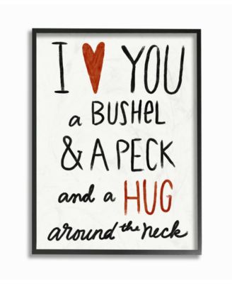 Bushel and a Peck and a Hug Around The Neck Framed Giclee Art, 16" x 20"