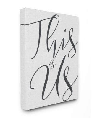 This is Us Typography Canvas Wall Art, 16" x 20"