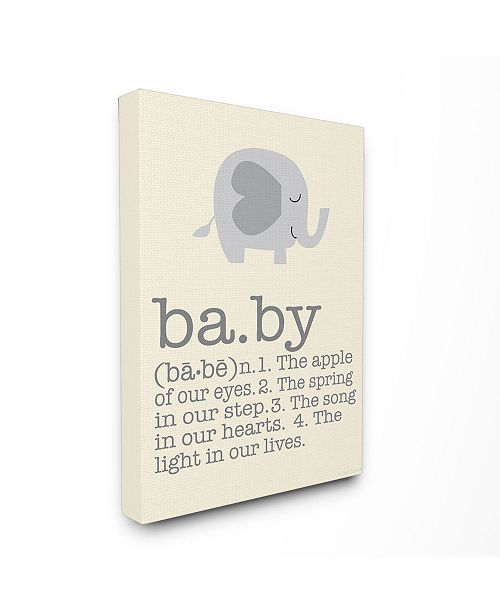 Stupell Industries Home Decor Definition Of Baby With Gray