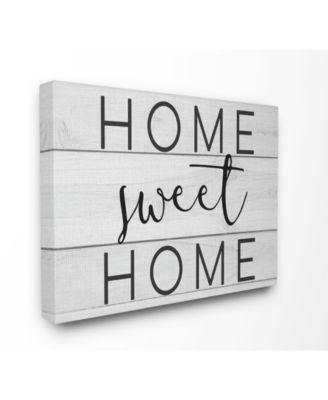 Home Sweet Home Planks Canvas Wall Art, 30" x 40"