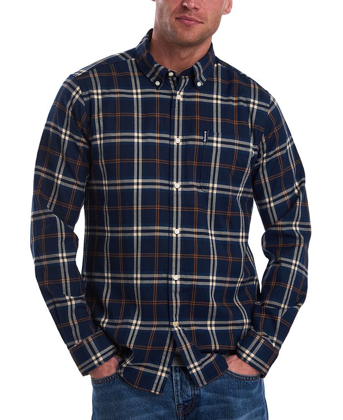 Barbour mens flannel shirts sales