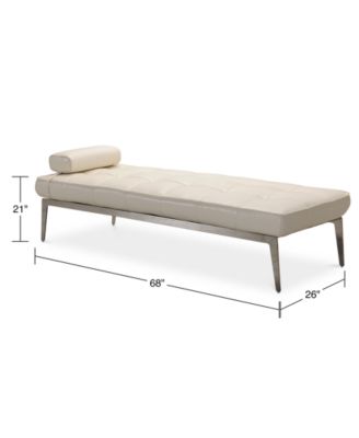 Myia Tufted Leather Daybed