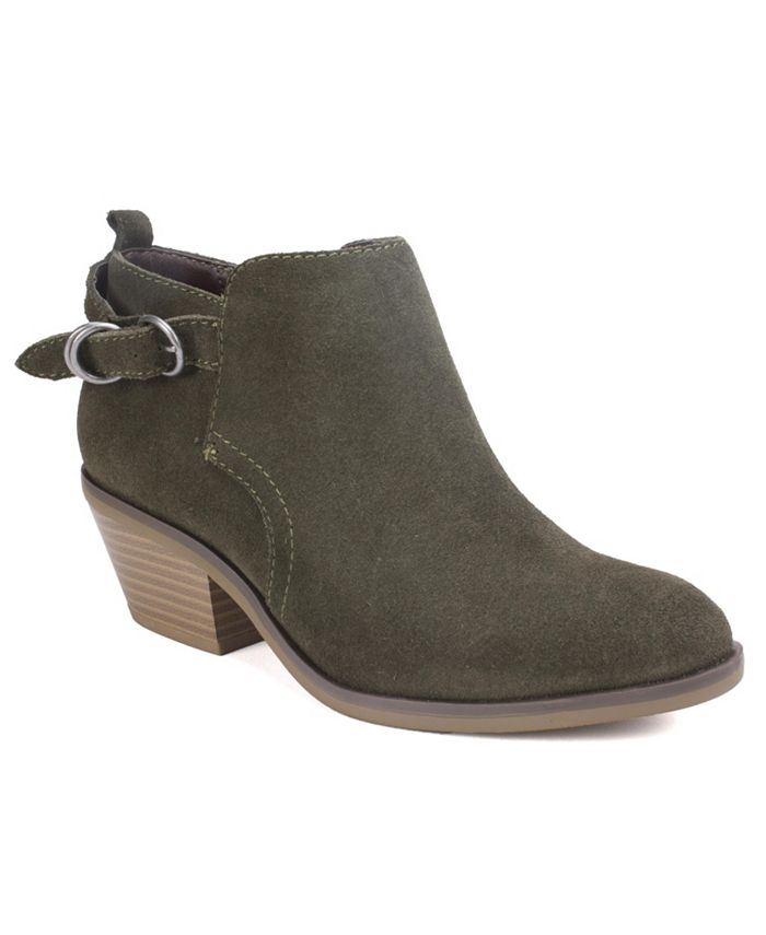 White Mountain Sadie Block Heel Booties Macy s
