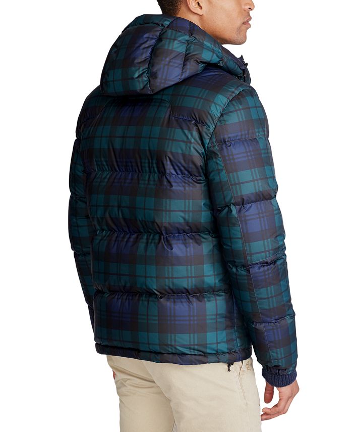 Polo Ralph Lauren Men's Tartan Down Jacket Macy's