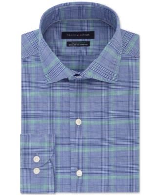 Tommy Hilfiger Men's THFlex Supimar Stretch Check Dress Shirt Size 15.5x32-33