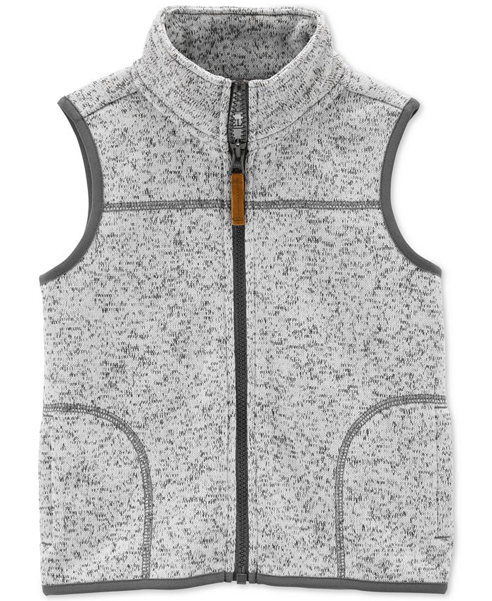 Carter s Baby Boys Fleece Lined Zip Up Sweater Vest Macy s