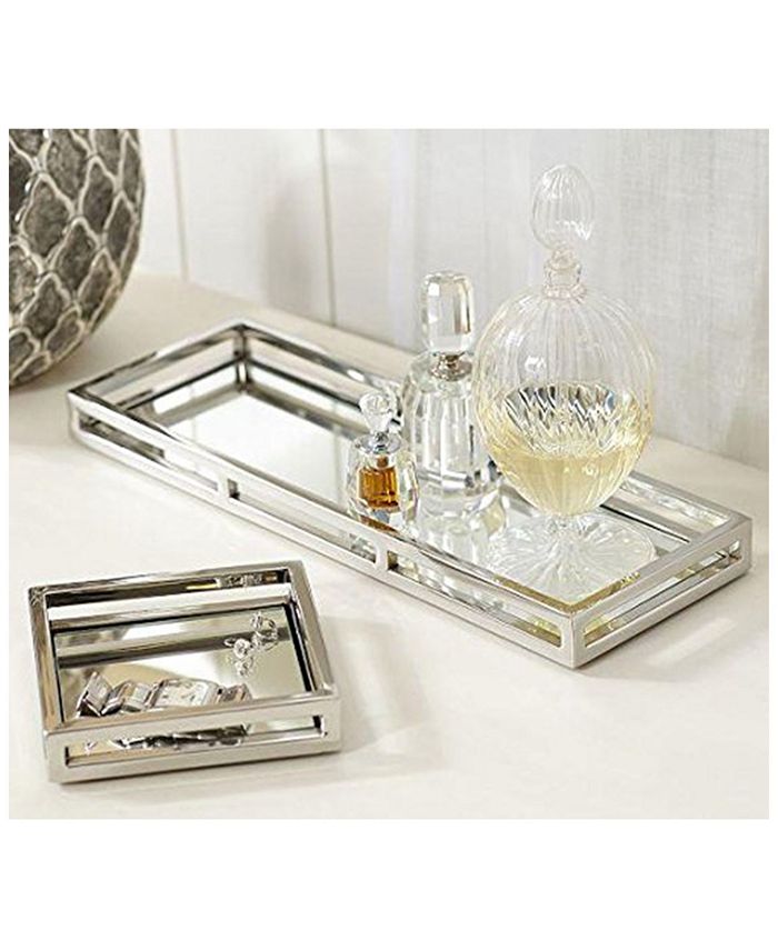 Classic Touch Mirrored Napkin Holder with Chrome Rails Macy's