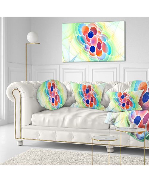 Design Art Designart Fractal Virus Under Microscope Abstract Throw